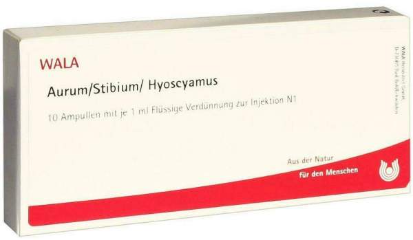 Wala Aurum- Stibium- Hyoscyamus 10 X 1 ml Ampullen