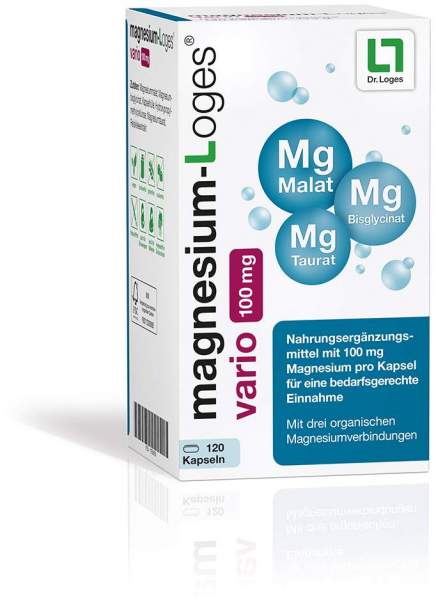 Magnesium-Loges vario 100 mg 120 Kapseln