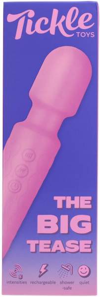 Tickle Toys Big Tease Vibrator, Hot Pink