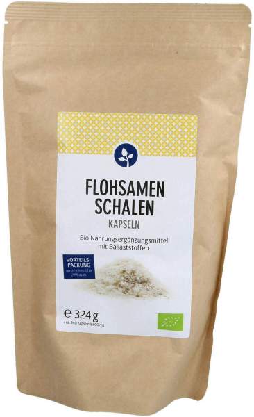 Flohsamenschalen 500 mg Bio 540 Kapseln