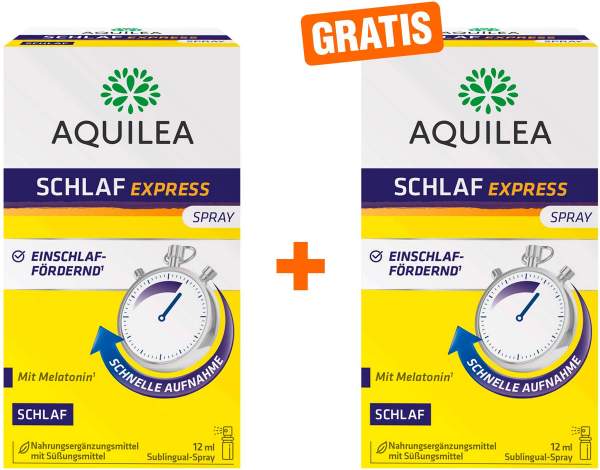 Aquilea Schlaf Express 12 ml Sublingualspray + gratis 12 ml Sublingualspray
