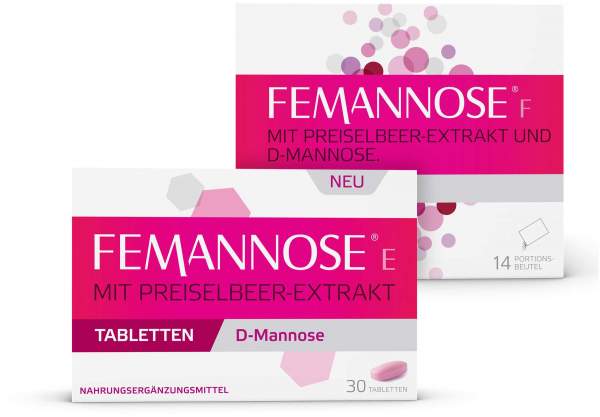 Femannose E Tabletten 30 Stück + Femannose F Granulat 14 Portionsbeutel