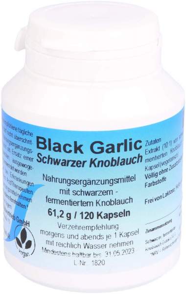 Black Garlic Schwarzer Knoblauch 120 Kapseln