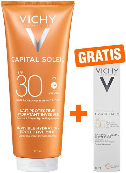 Vichy Capital Soleil mattierendes Sonnenfluid LSF 30 50 ml + gratis Vichy Capital Soleil UV-Age Daily LSF 50+ 15 ml