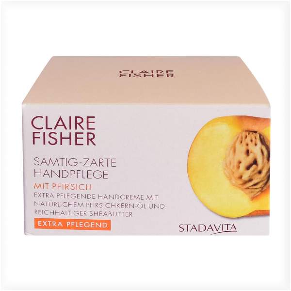 Claire Fisher Natur Classic Pfirsich Handcreme 50 ml im Tiegel