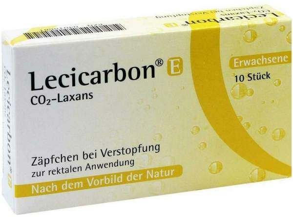 Lecicarbon E CO2 Laxans Erwachsenensuppositorien 10 Stück