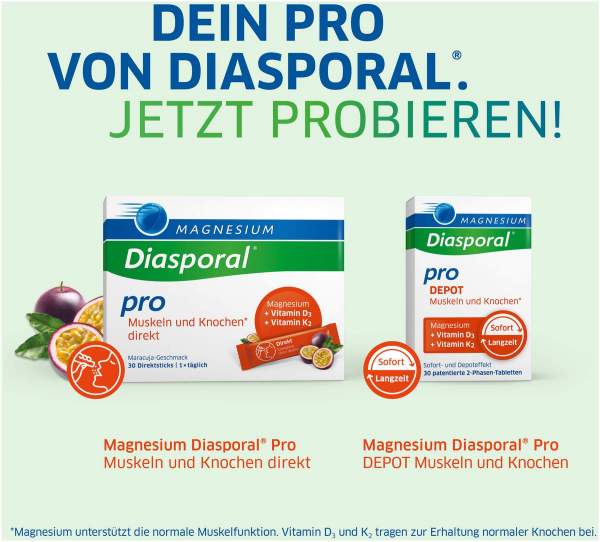 Magnesium Diasporal Pro DEPOT Muskeln und Knochen Tabletten 30 Stck k |  Volksversand Versandapotheke