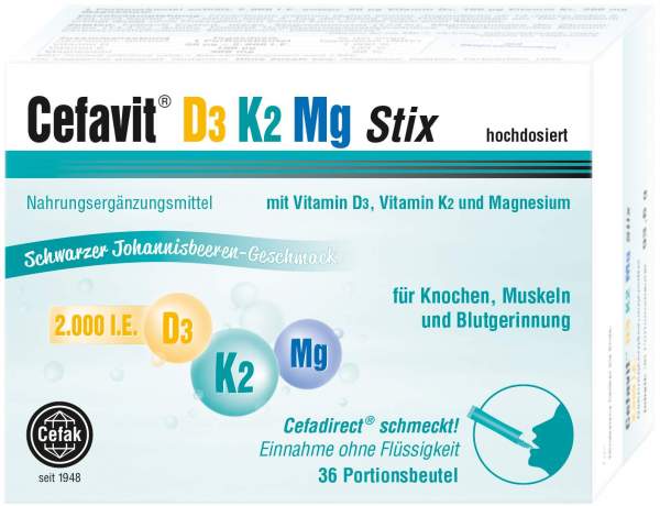 Cefavit D3 K2 mg 2.000 I.E. 36 Stix