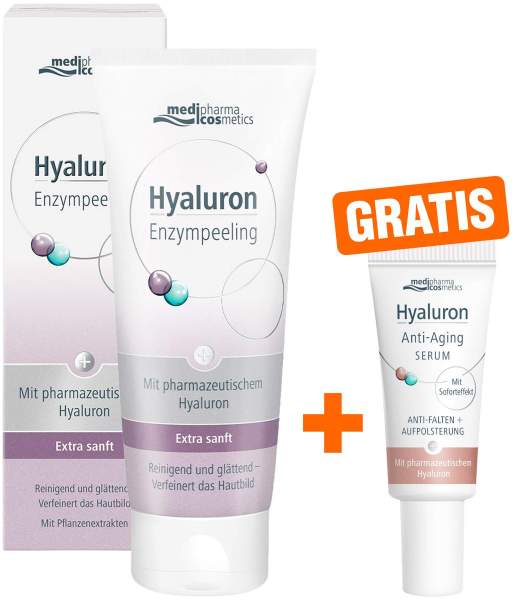 medipharma cosmetics Hyaluron Enzympeeling 100 ml + gratis Hyaluron Anti - Aging Serum 5 ml