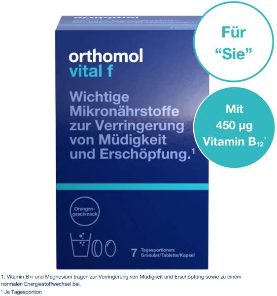 Orthomol Vital F 7 Tagesportionen Granulat - Kapseln Kombipack
