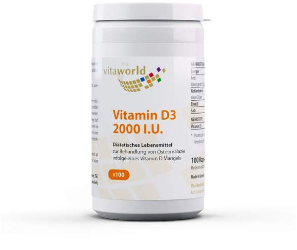 Vitamin D 3 2000 I.E. 100 Kapseln