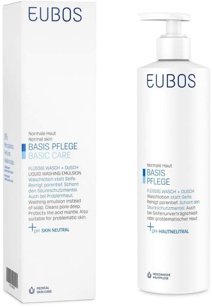 Eubos Flüssig Blau Mit Dosierpumpe Unparfümiert 400 ml
