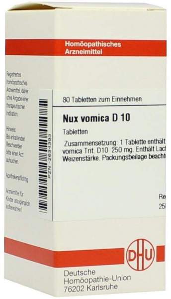 Nux Vomica D10 Tabletten 80 Tabletten