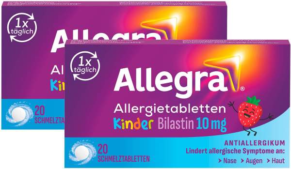 Allegra Allergietabletten Kinder 20 Stück + gratis 10 Pflaster