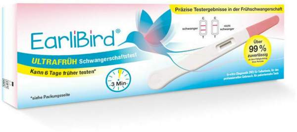 EarliBird Ultrafrüh Schwangerschaftstest 1 Stück