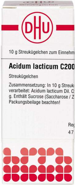 Acidum lacticum C 200 Globuli 10g