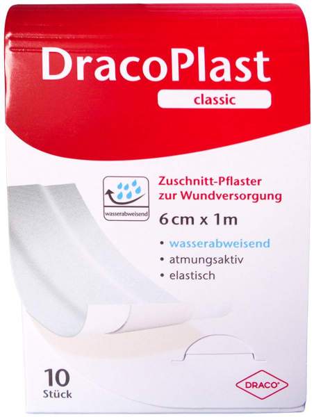 Dracoplast Classic Pflaster 6 Cmx1 M Weiß