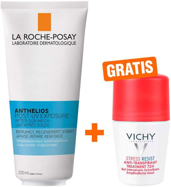 La Roche Posay Anthelios After Sun Milch 200 ml + gratis Vichy Deo Stress Resist 72h 50 ml