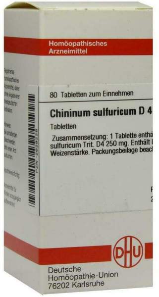 Dhu Chininum Sulfuricum D4 Tabletten