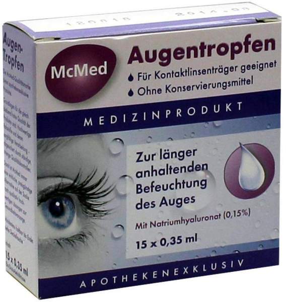 Mcmed Augentropfen 15 X 0.35 ml Einzeldosispipetten