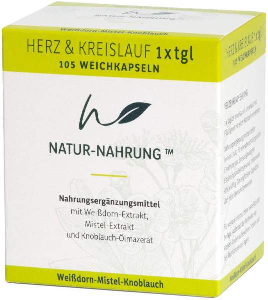 Natur-Nahrung Herz &amp; Kreislauf 1x Tgl.Weichkapseln