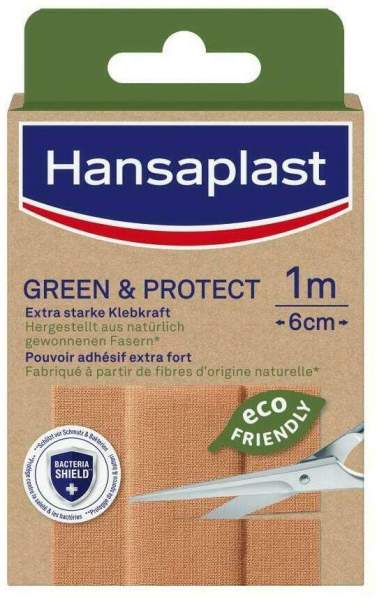 Hansaplast Green &amp; Protect Pflaster 1 m x 6 cm