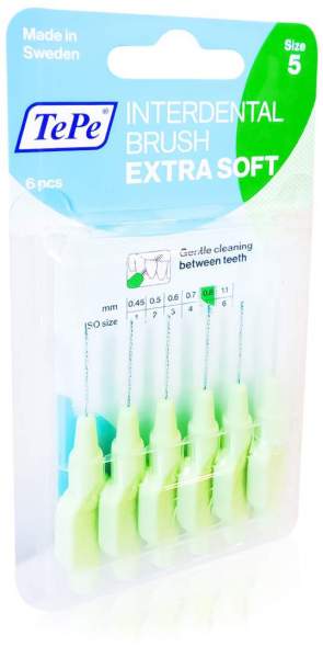Tepe 6 Interdentalbürsten X - Weich 0,8 mm