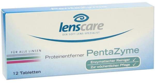 Lenscare Pentazyme 12 Proteinentferner Tabletten