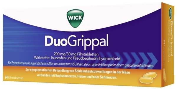 WICK Duogrippal 200 mg 30 mg 24 Filmtabletten