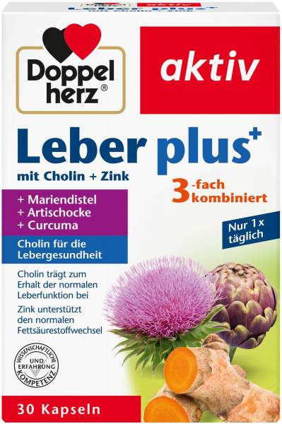 Doppelherz aktiv Leber Plus Mit Cholin + Zink 30 Kapseln