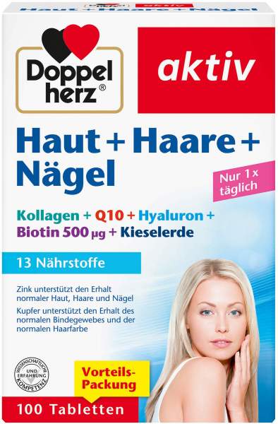 Doppelherz Aktiv Haut + Haare + Nägel 100 Tabletten