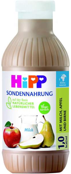 HIPP Sondennahrung Milch Apfel &amp; Birne Kunstst.Fl.
