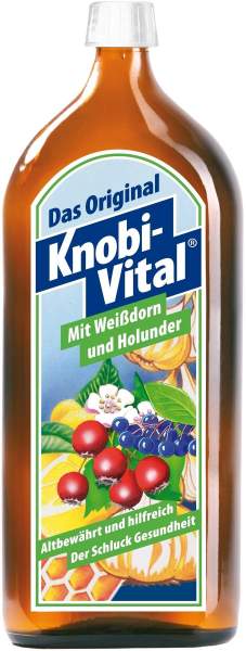 Knobivital Weißdorn und Holunder 960 ml Flasche