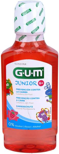 Gum Junior Mundspülung Erdbeere Ab 6 Jahren 300 ml