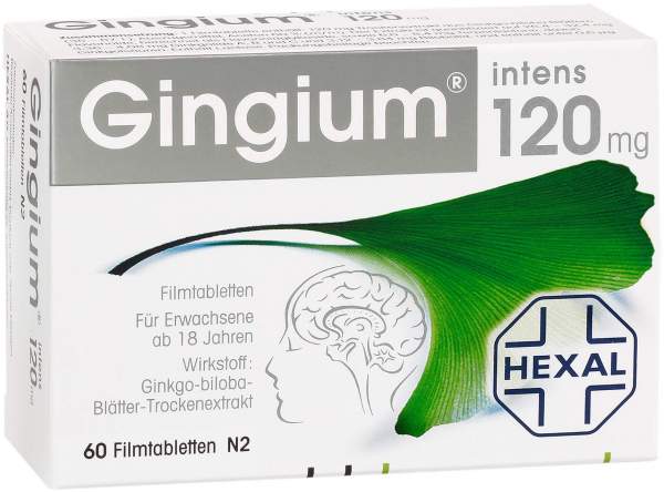Gingium Intens 120 mg 60 Filmtabletten