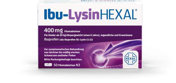 Ibu-Lysin Hexal 400 mg 50 Filmtabletten