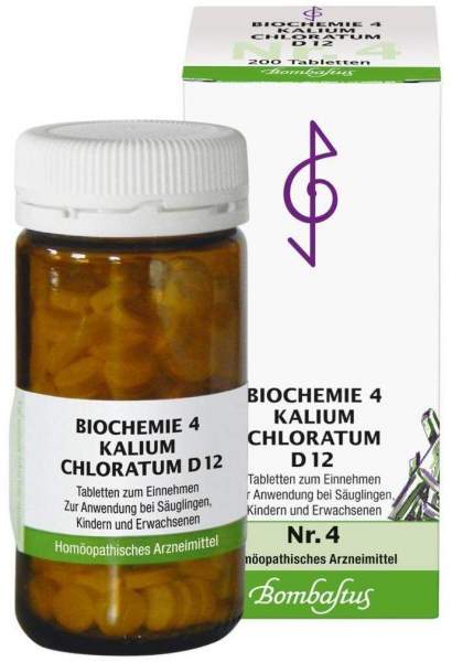 Biochemie Bombastus 4 Kalium chloratum D 12 200 Tabletten