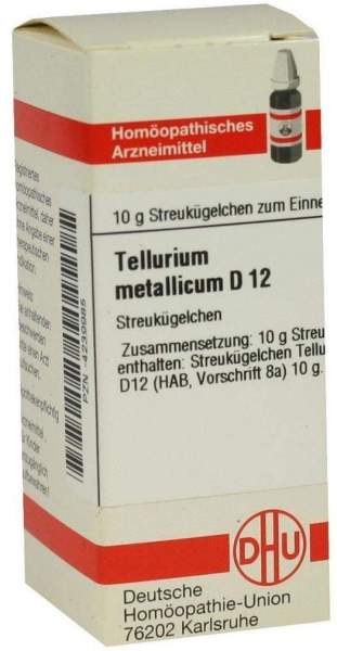 Tellurium Metallicum D 12 Globuli