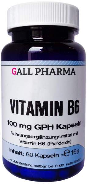 Vitamin B6 100 mg Gph Kapseln 60 Stück