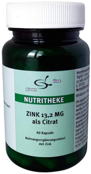 Zink 13,2 mg Als Citrat 60 Kapseln