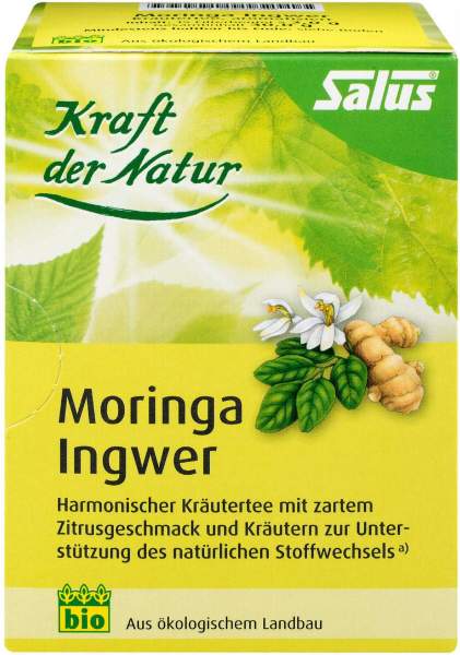Moringa Ingwer Kräutertee Kraft der Natur Salus 15