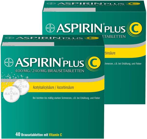 Aspirin plus C 2 x 40 Brausetabletten