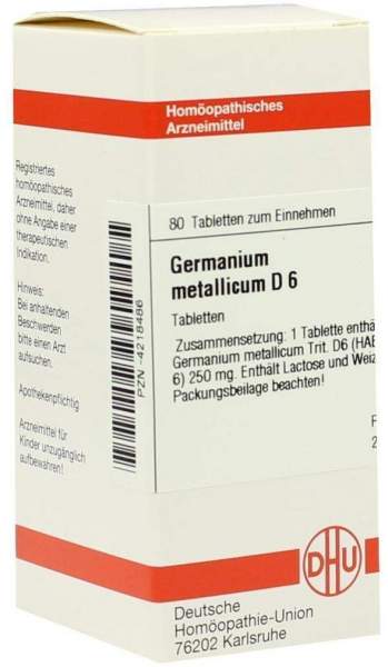 Germanium Metallicum D6 80 Tabletten