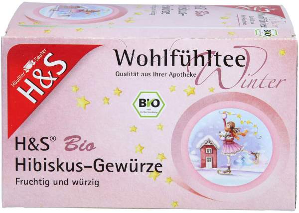 H&amp;S Wintertee Bio Hibiskus-Gewürze 20 X 2.5 G Filterbeutel
