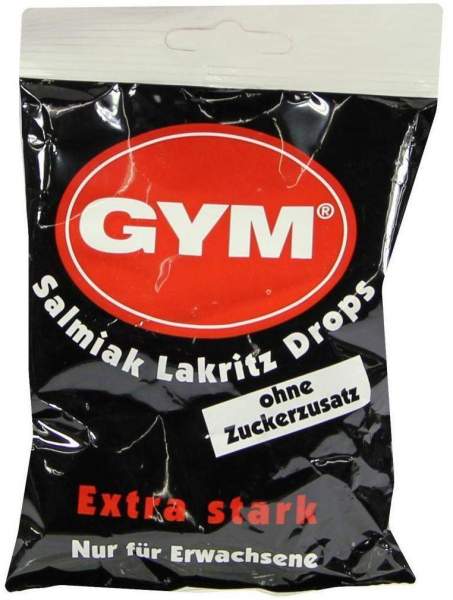 Gym Salmiak Lakritz Drops Zuckerfrei 100 G