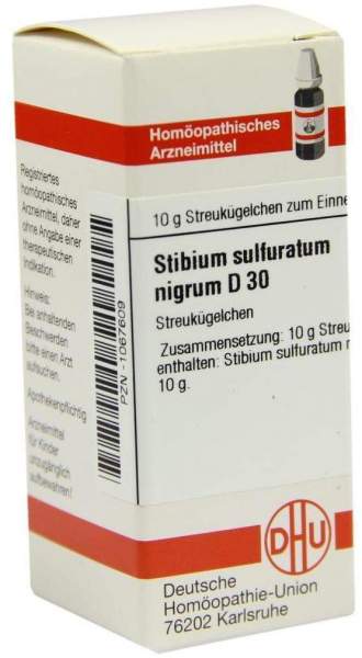 Stibium Sulf. Nigrum D 30 10 G Globuli