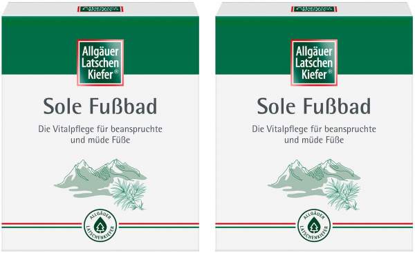 Allgäuer Latschenkiefer Sole Fußbad 2x 10 x 10 g Beutel
