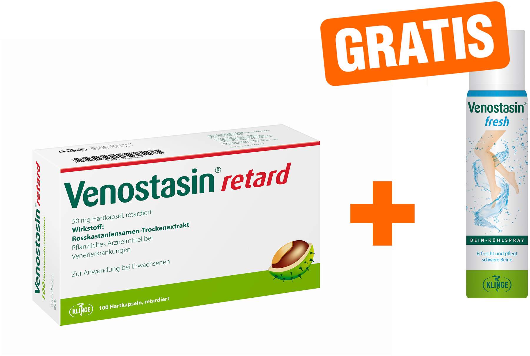 Venostasin Retardkapseln 100 Stück + Fresh Spray 75 ml kaufen Volksversand Versandapotheke