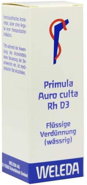 Weleda Primula Auro Culta Rh D3 20 ml Dilution