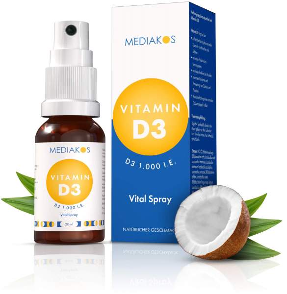 Vitamin D3 1000 I.E. Mediakos Vital Spray 20ml